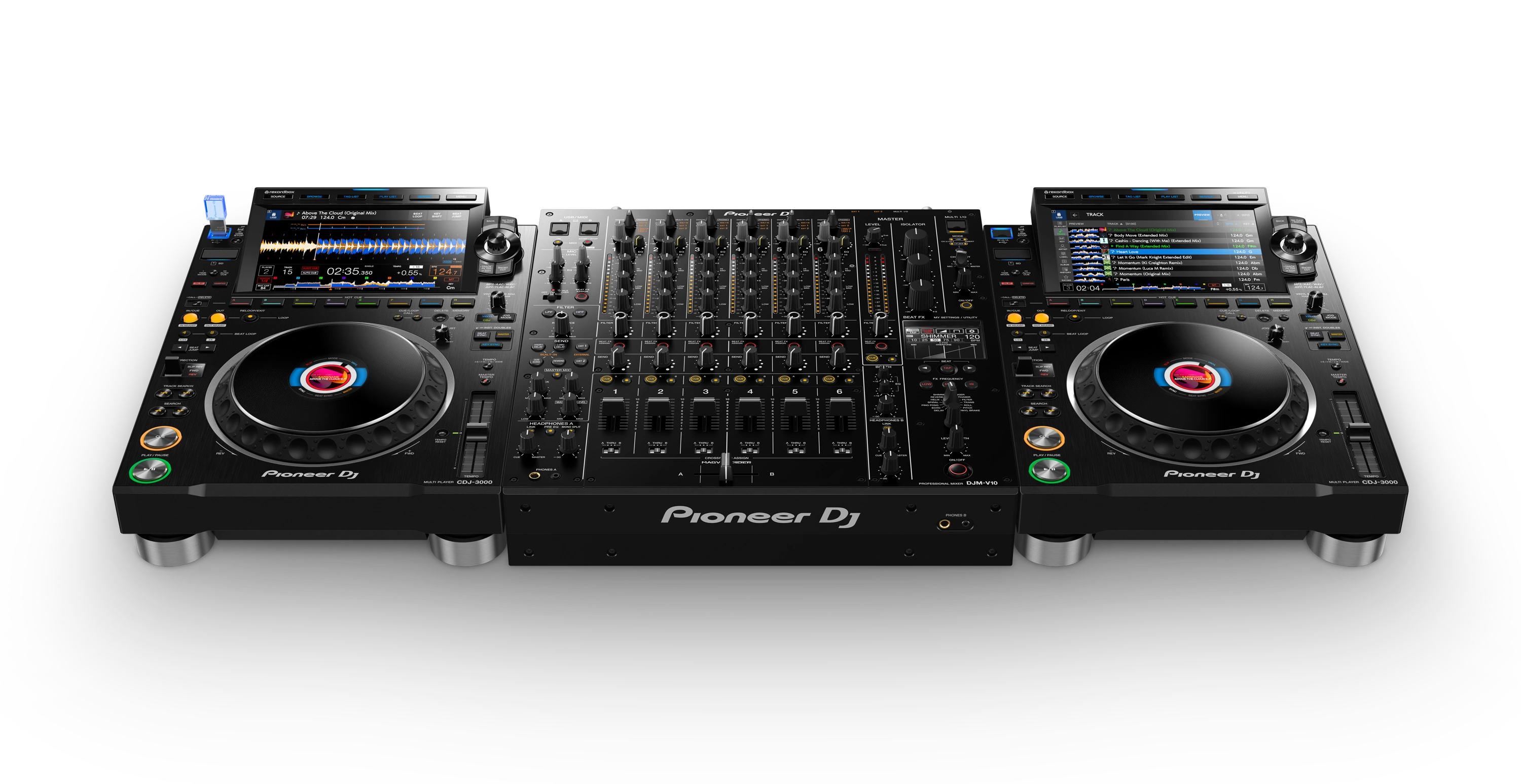 DJ set with video and sound recording option